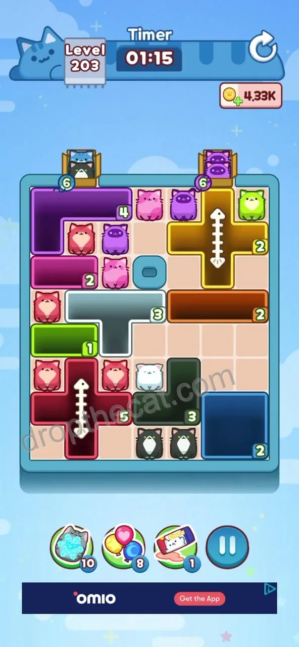Drop The Cat Level 203 step 2