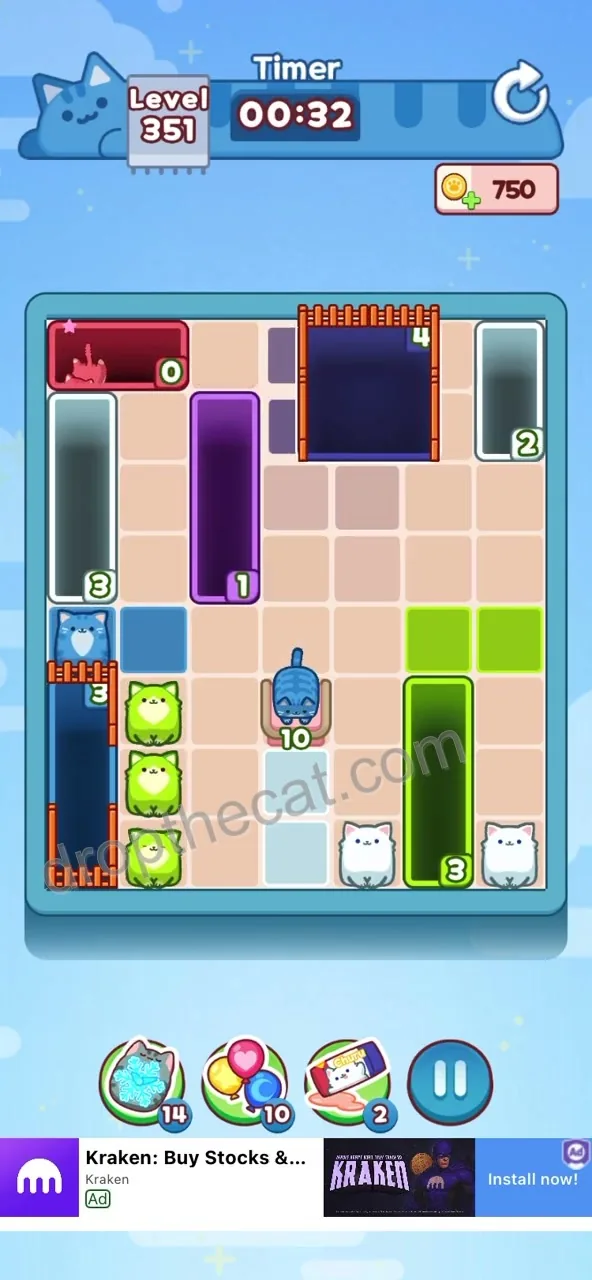 Drop The Cat Level 351 step 3