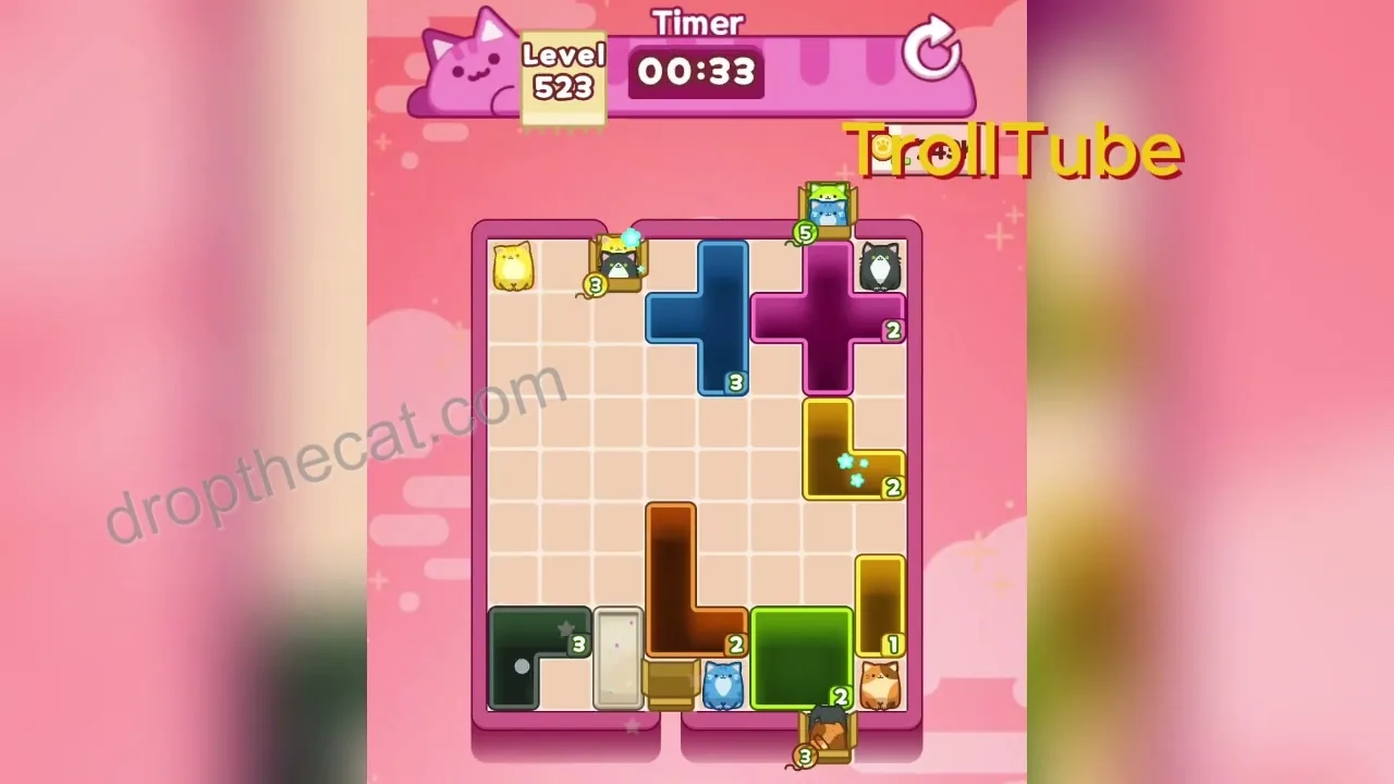 Drop The Cat Level 523 step 3