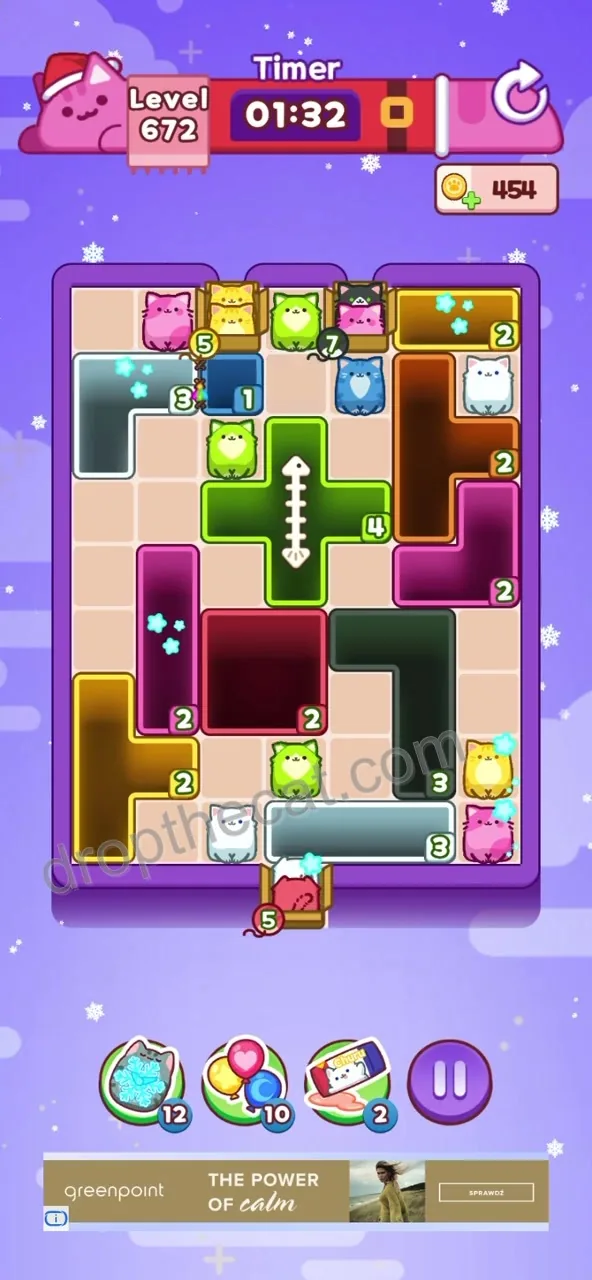 Drop The Cat Level 672 step 1