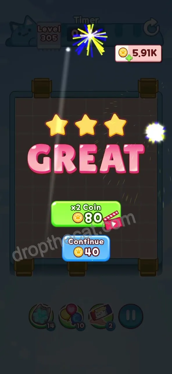 Drop The Cat Level 305 step 3