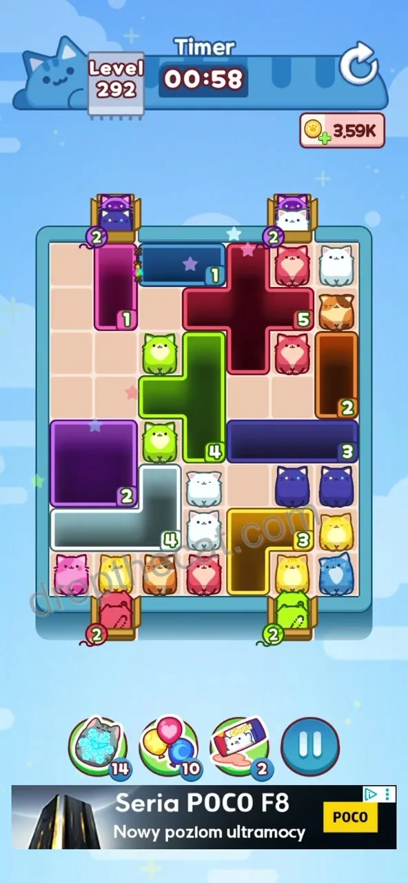 Drop The Cat Level 292 step 1