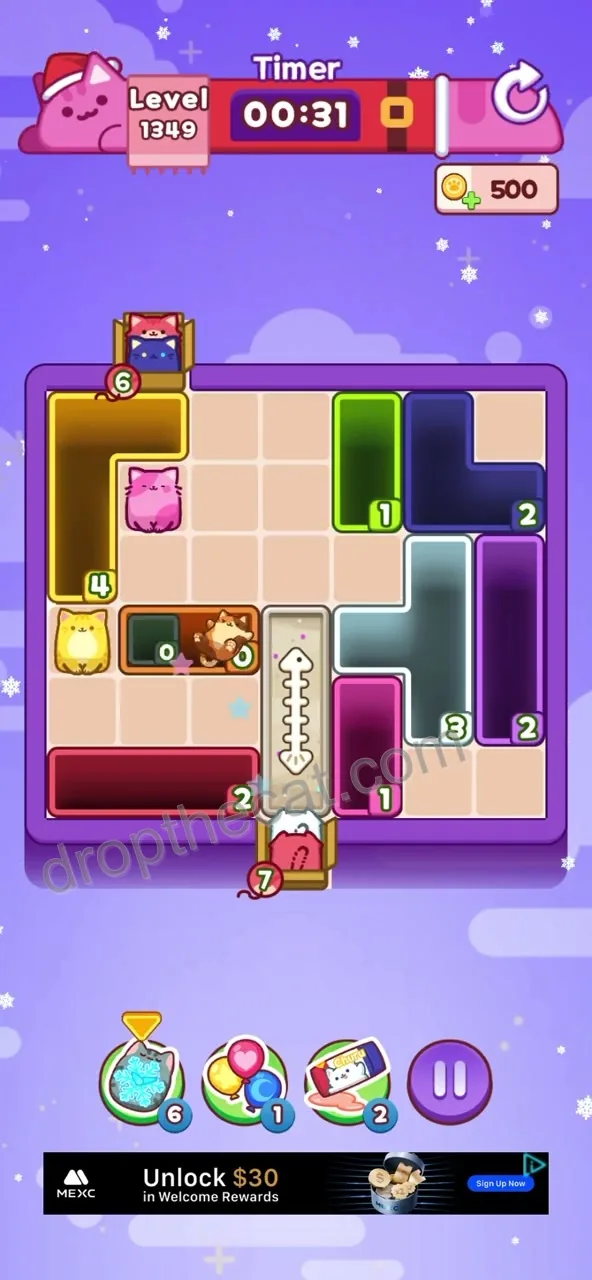 Drop The Cat Level 1349 step 3