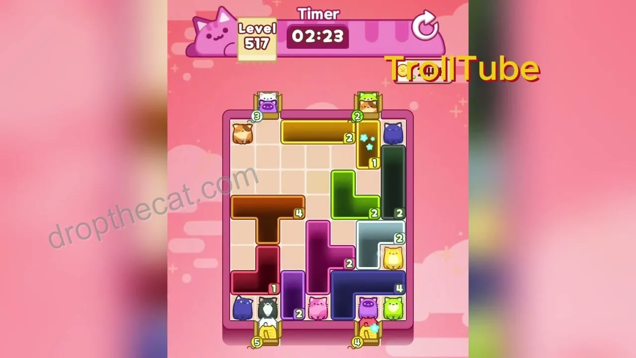 Drop The Cat Level 517 step 3