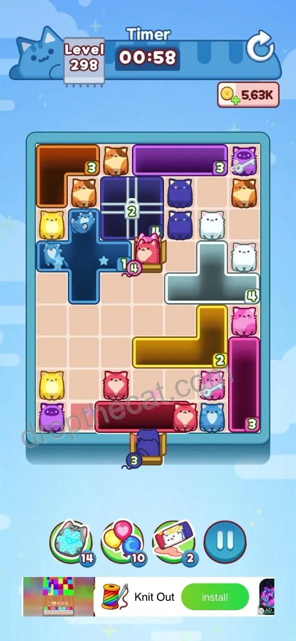 Drop The Cat Level 298 step 1