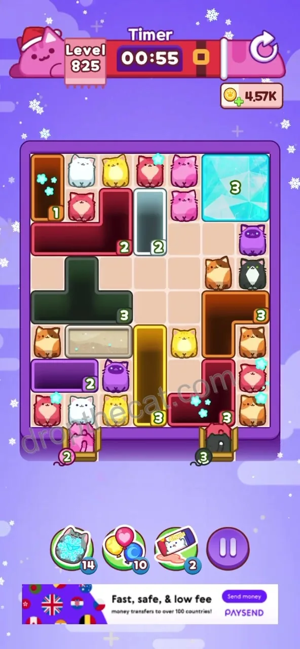 Drop The Cat Level 825 step 1
