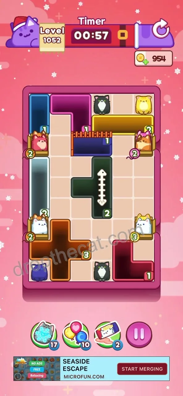 Drop The Cat Level 1052 step 3