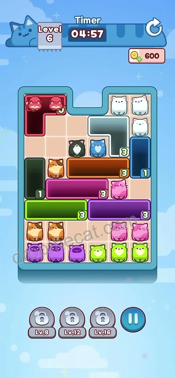 Drop The Cat Level 6 step 1