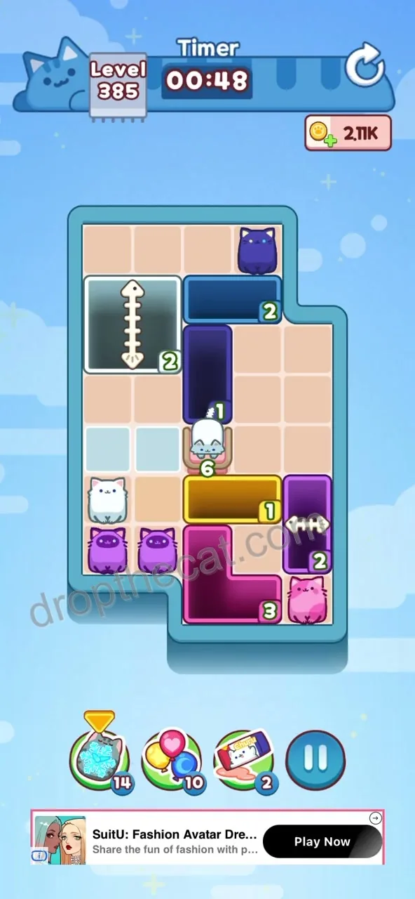 Drop The Cat Level 385 step 3