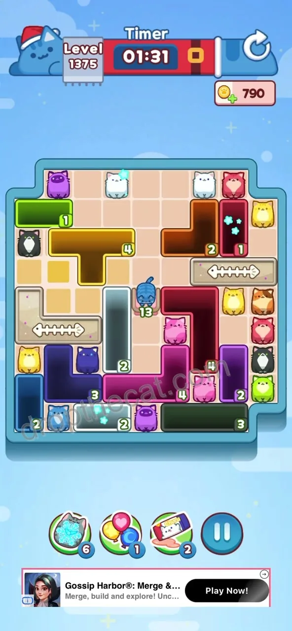 Drop The Cat Level 1375 step 2