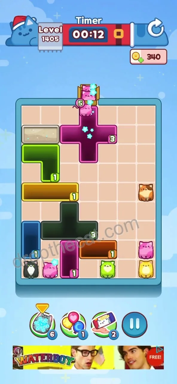 Drop The Cat Level 1405 step 3