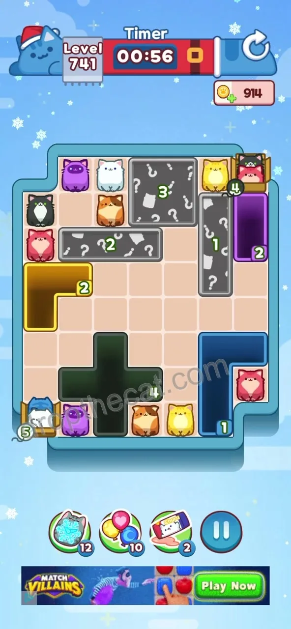 Drop The Cat Level 741 step 1