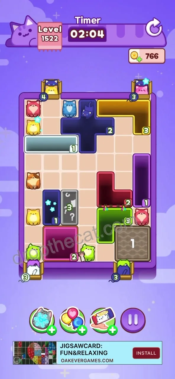 Drop The Cat Level 1522 step 2