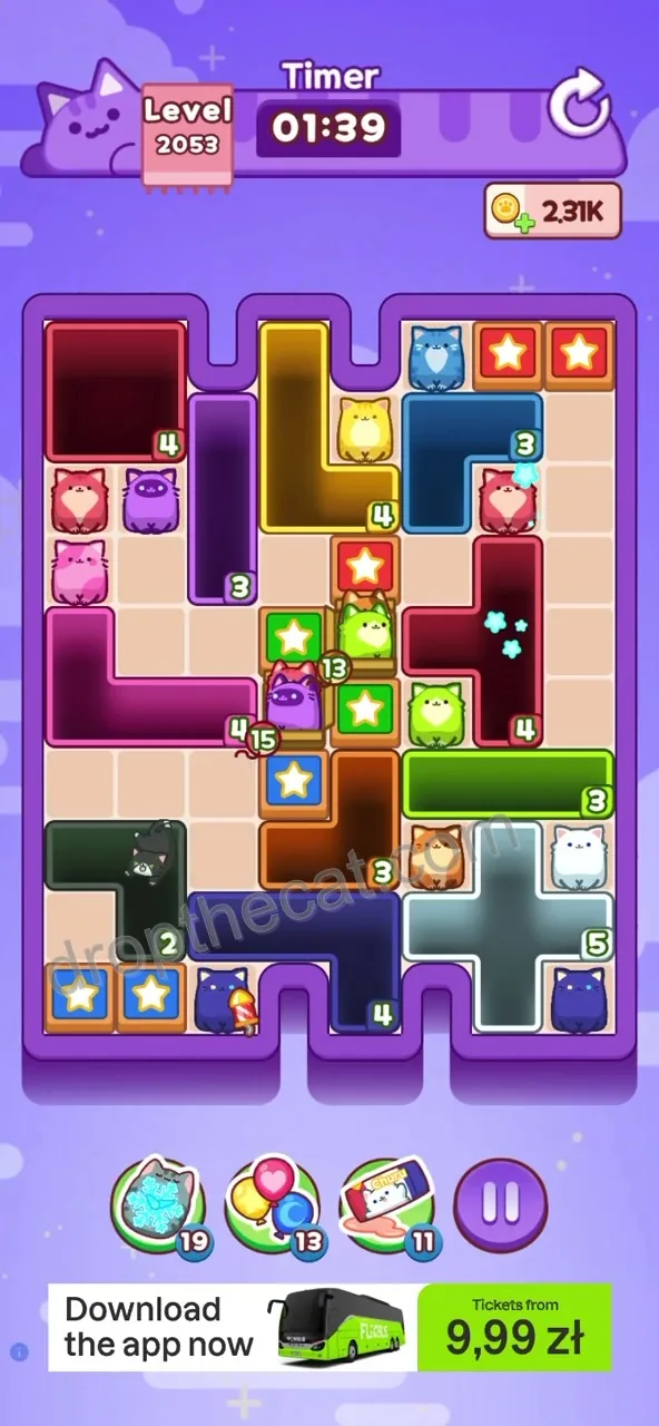 Drop The Cat Level 2053