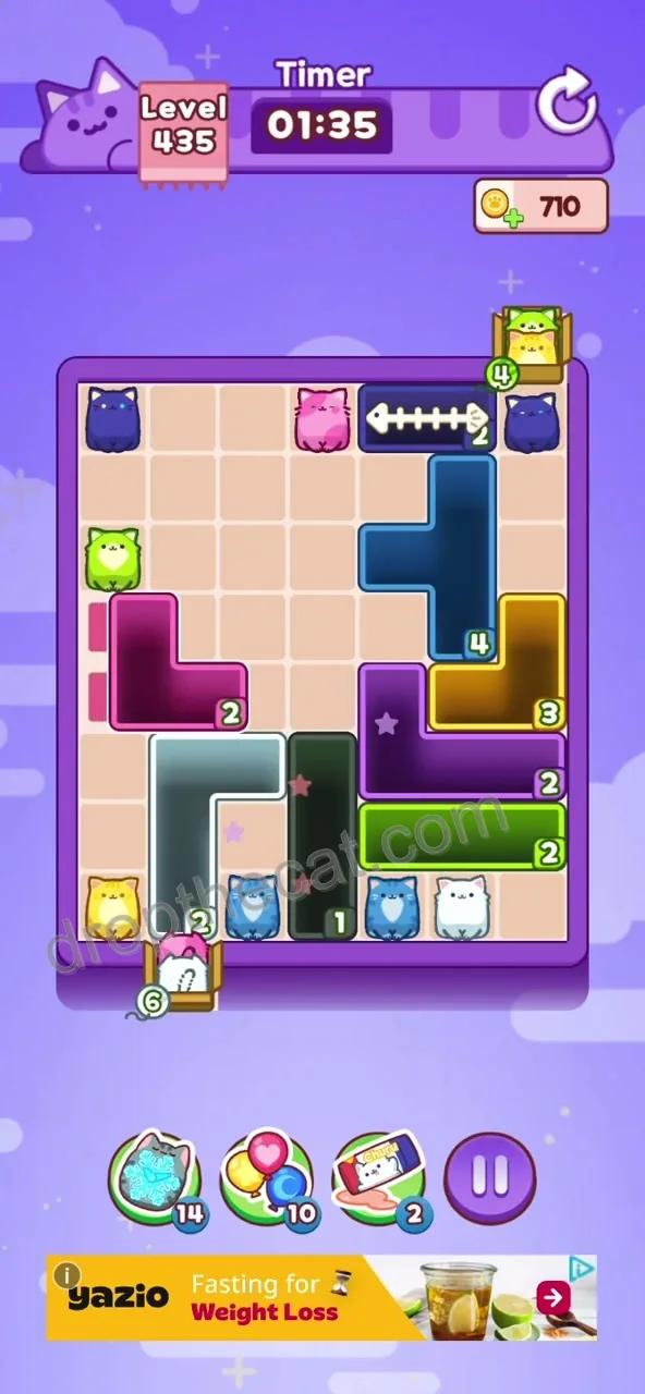 Drop The Cat Level 435 step 2