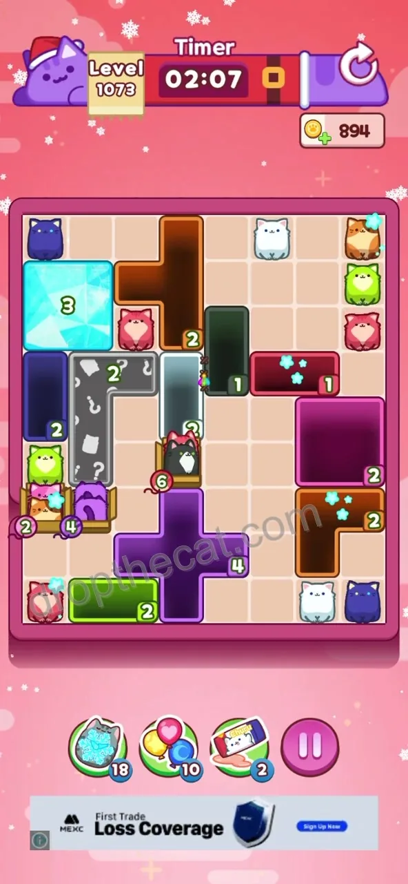 Drop The Cat Level 1073 step 2