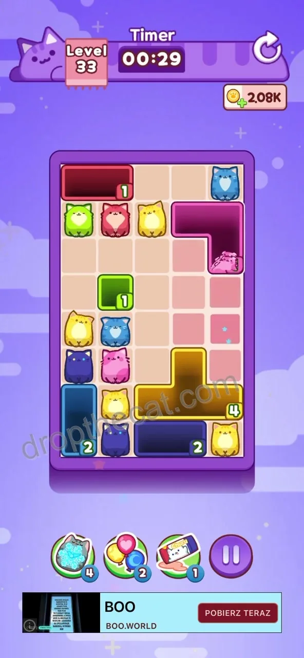 Drop The Cat Level 33 step 3