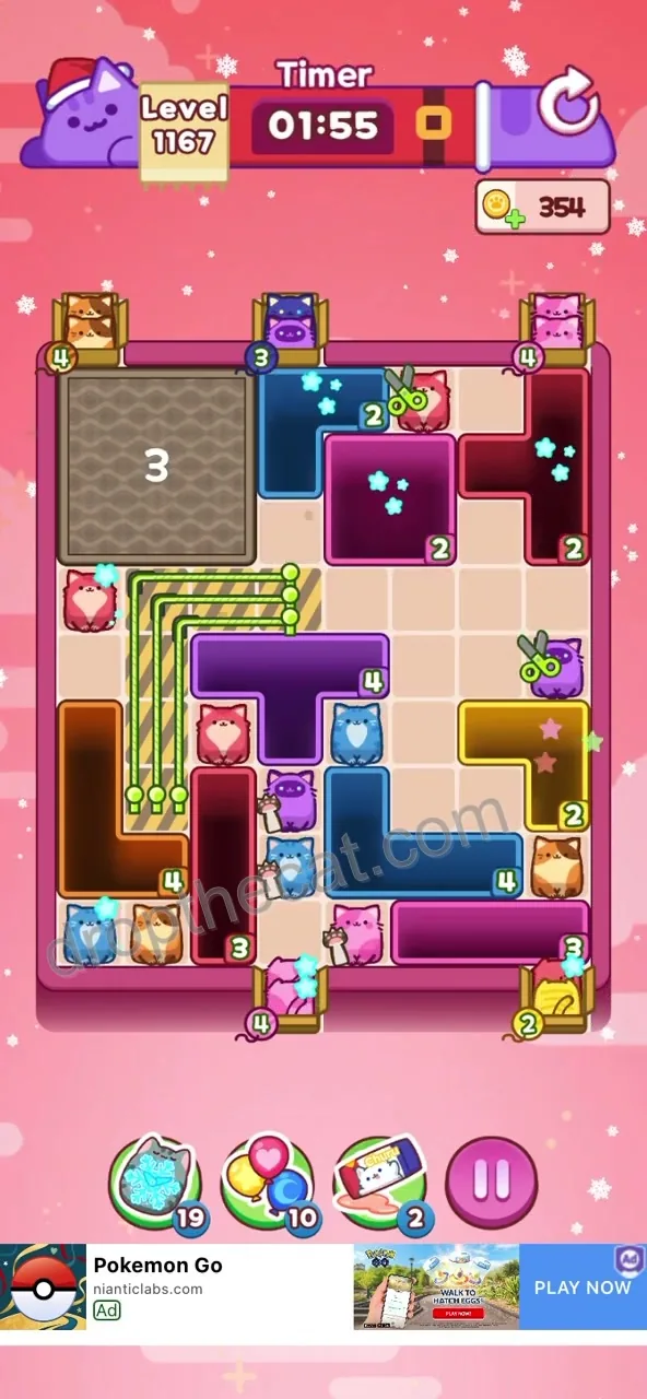 Drop The Cat Level 1167 step 1