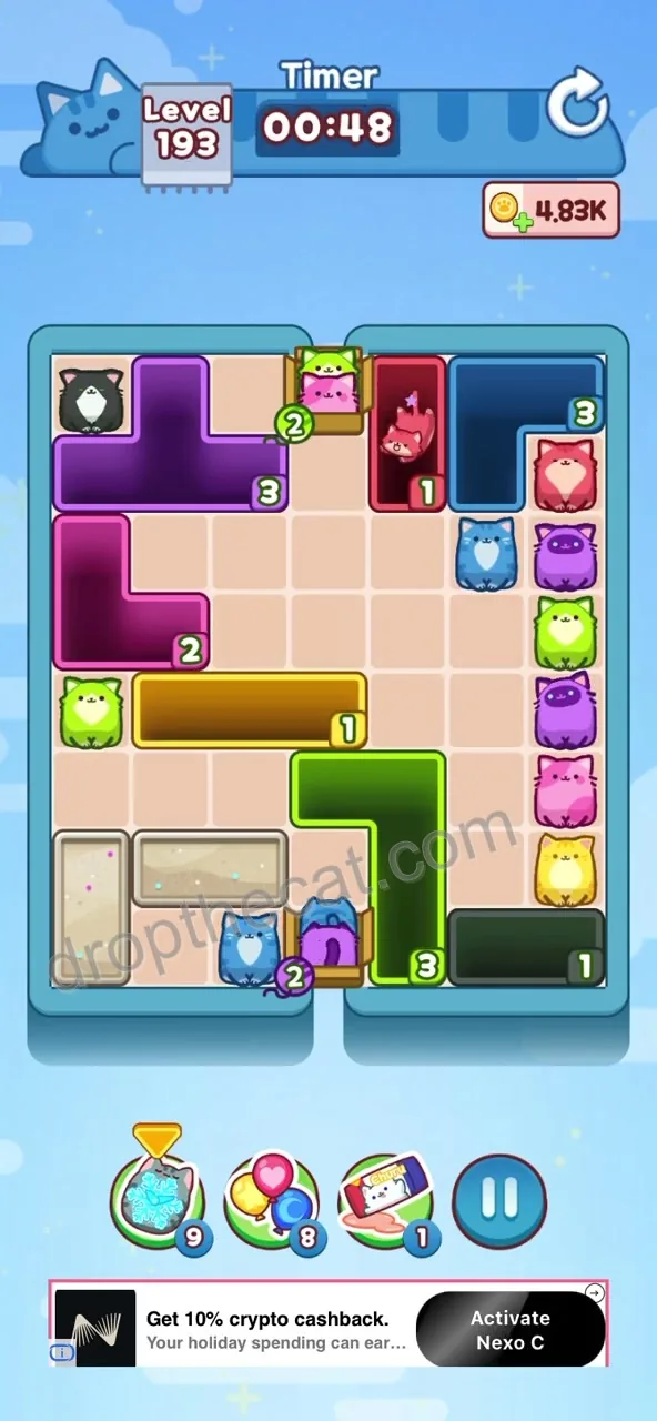 Drop The Cat Level 193 step 4