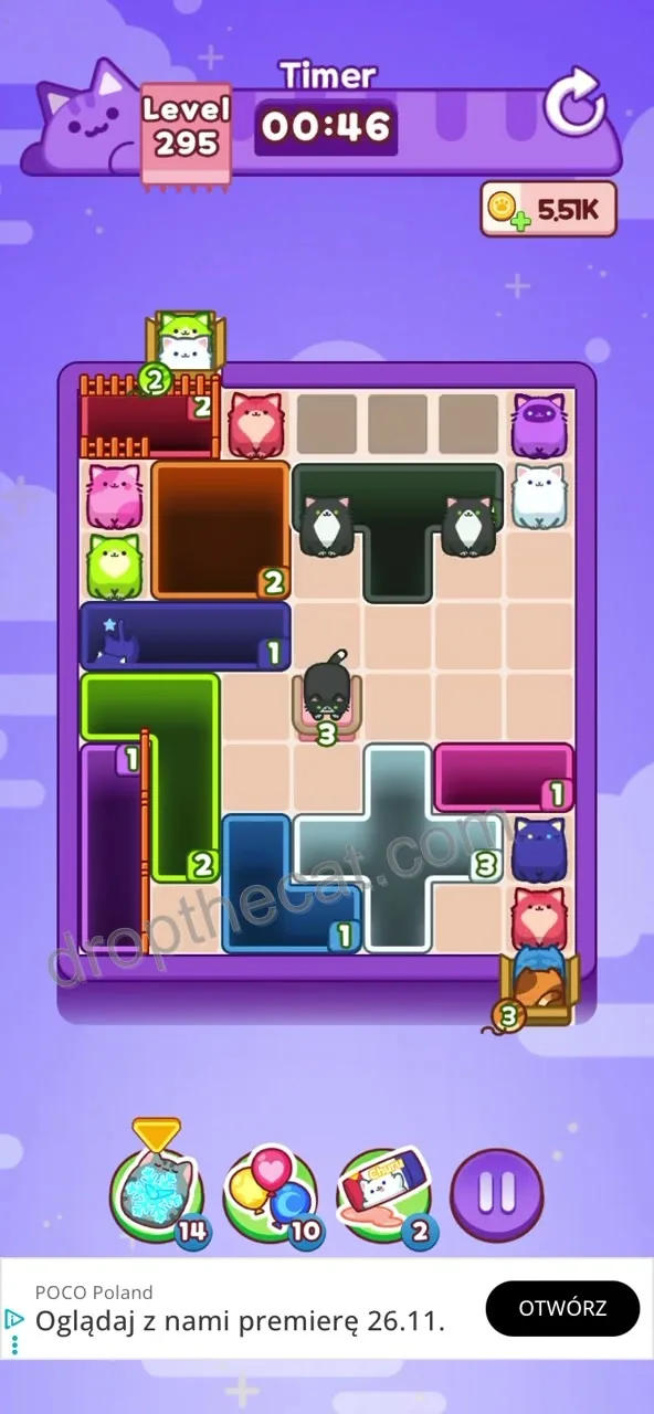 Drop The Cat Level 295 step 2