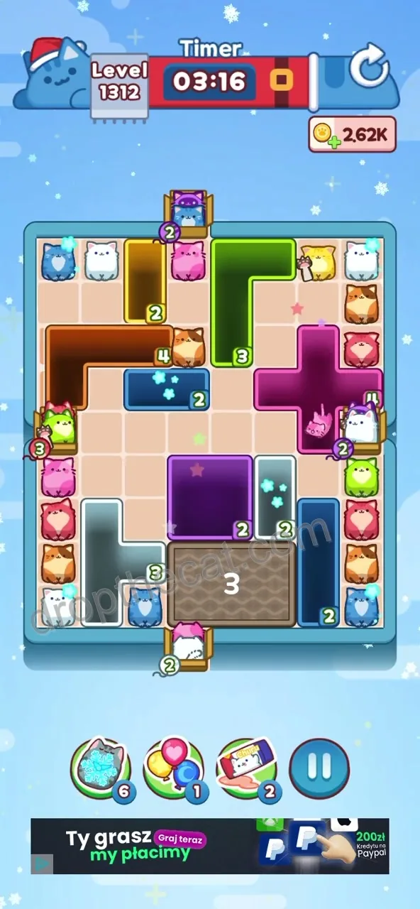 Drop The Cat Level 1312 step 1