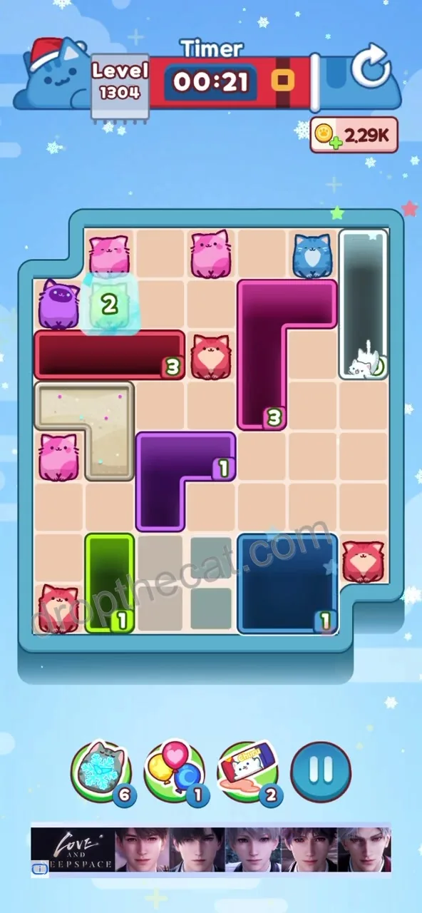 Drop The Cat Level 1304 step 3