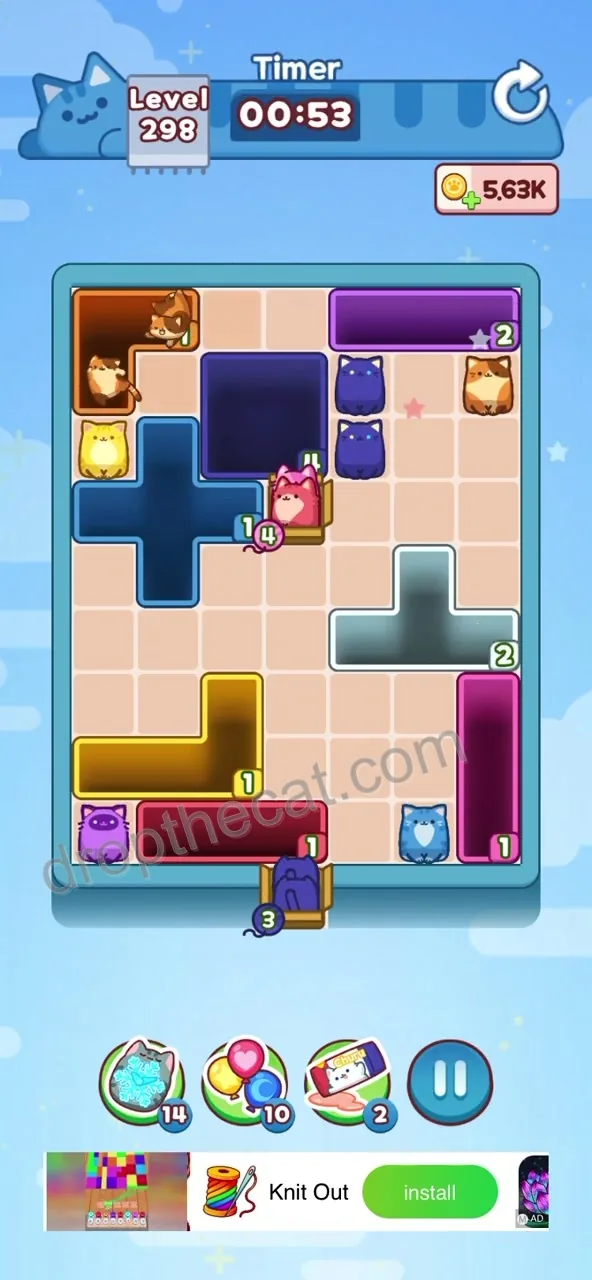 Drop The Cat Level 298 step 2