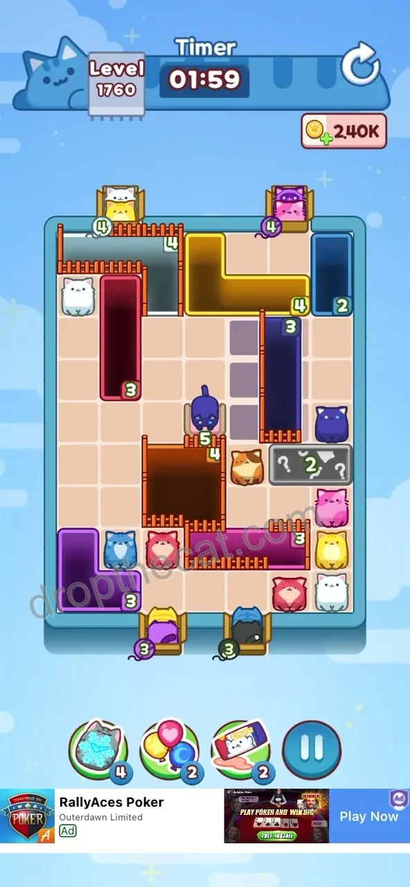 Drop The Cat Level 1760