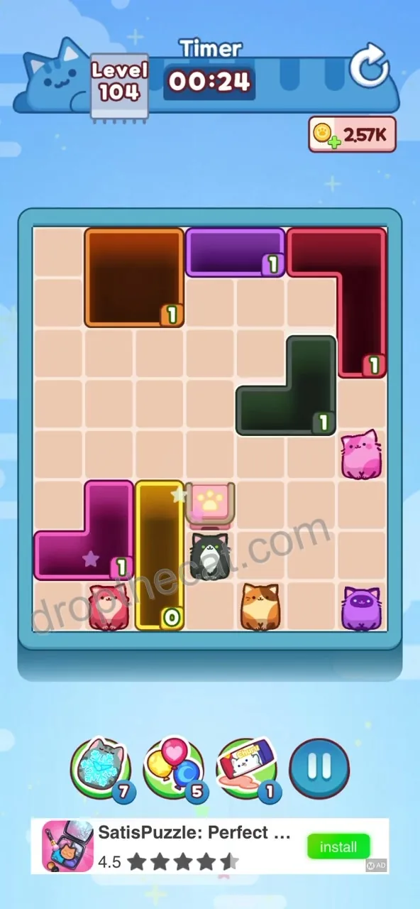 Drop The Cat Level 104 step 4