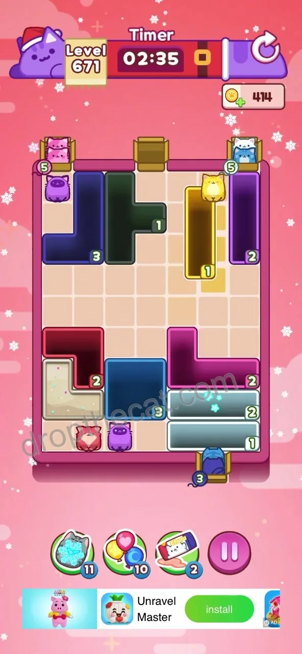 Drop The Cat Level 671 step 3