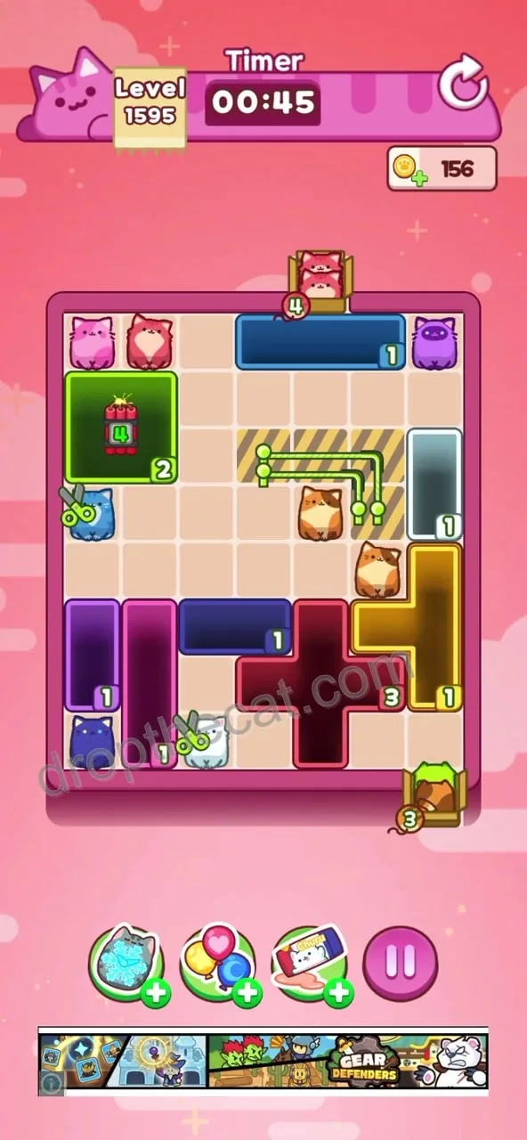 Drop The Cat Level 1595 step 1