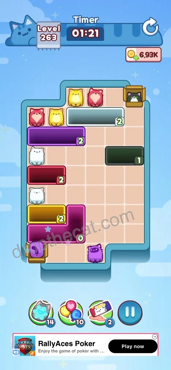 Drop The Cat Level 263 step 3