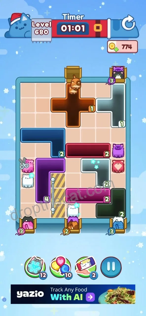 Drop The Cat Level 680 step 1