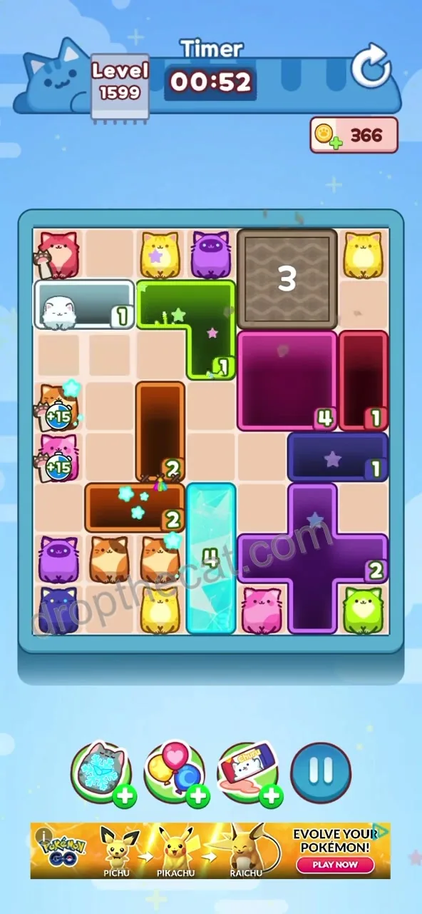 Drop The Cat Level 1599 step 1