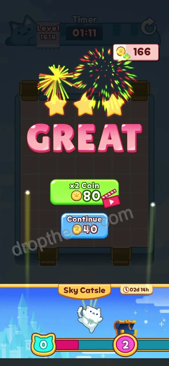 Drop The Cat Level 1614 step 3