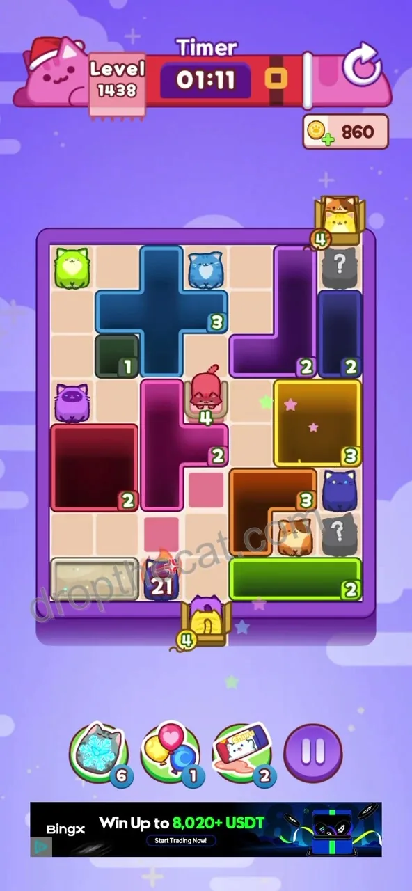 Drop The Cat Level 1438 step 1