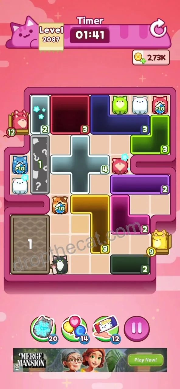 Drop The Cat Level 2087 step 1