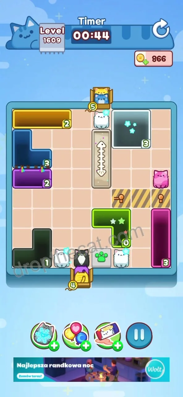 Drop The Cat Level 1609 step 2