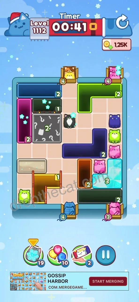 Drop The Cat Level 1112 step 2