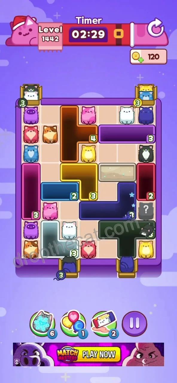 Drop The Cat Level 1442