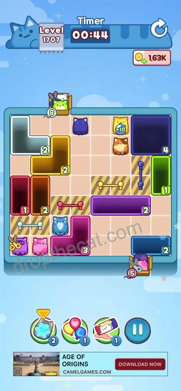 Drop The Cat Level 1707 step 2