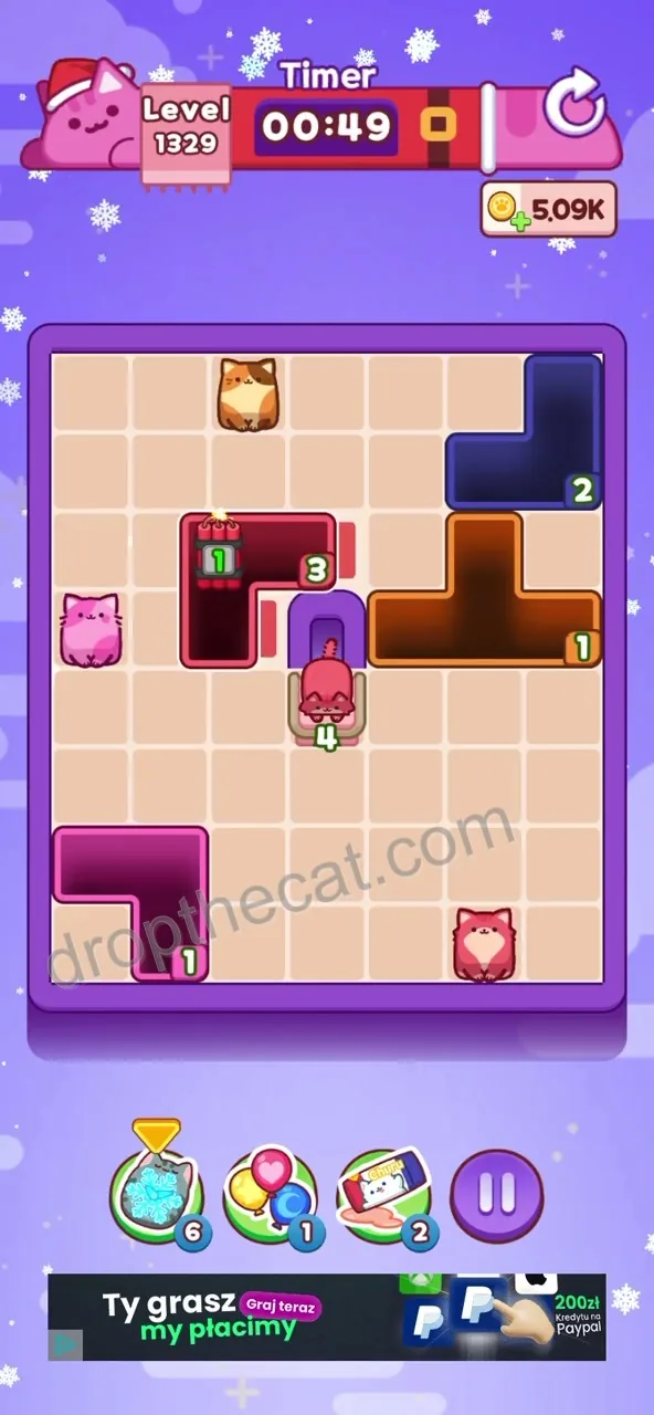 Drop The Cat Level 1329 step 3