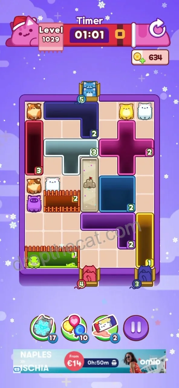 Drop The Cat Level 1029 step 2