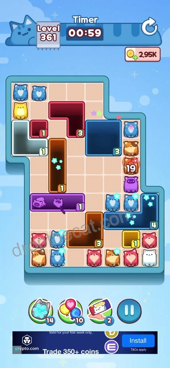 Drop The Cat Level 361 step 1