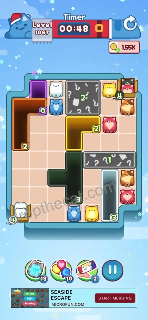 Drop The Cat Level 1067 step 1