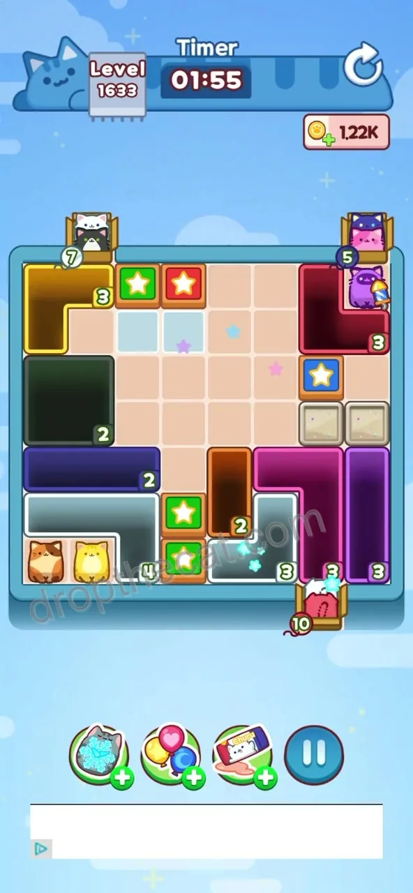 Drop The Cat Level 1633 step 2