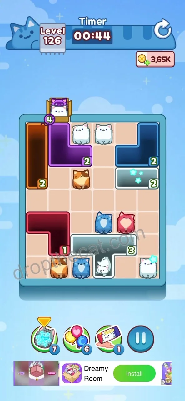Drop The Cat Level 126 step 3