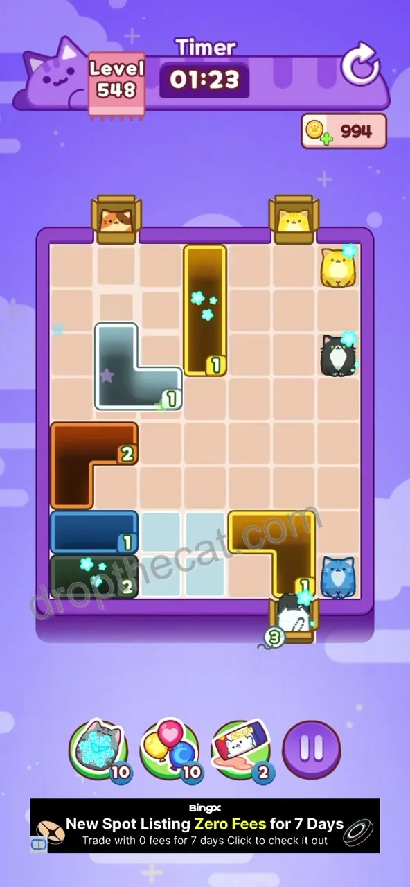 Drop The Cat Level 548 step 3