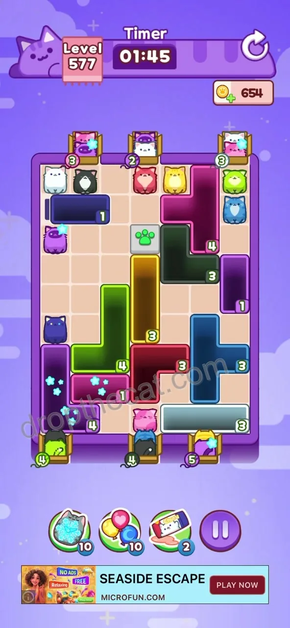 Drop The Cat Level 577 step 2