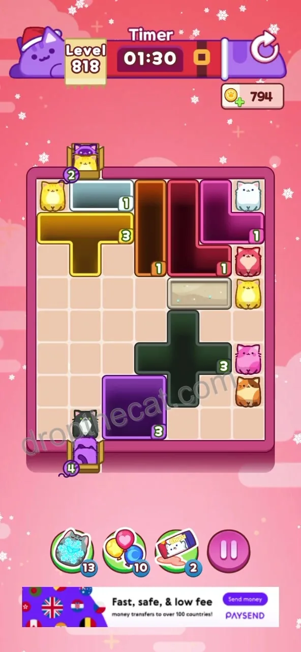 Drop The Cat Level 818 step 3